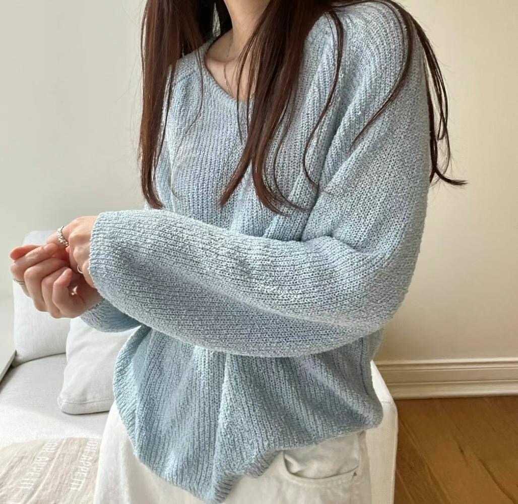BOUNDARY韓國㊣直郵東大門代購女裝新品25春夏推薦人氣針織衫BOUNDARY針織衫