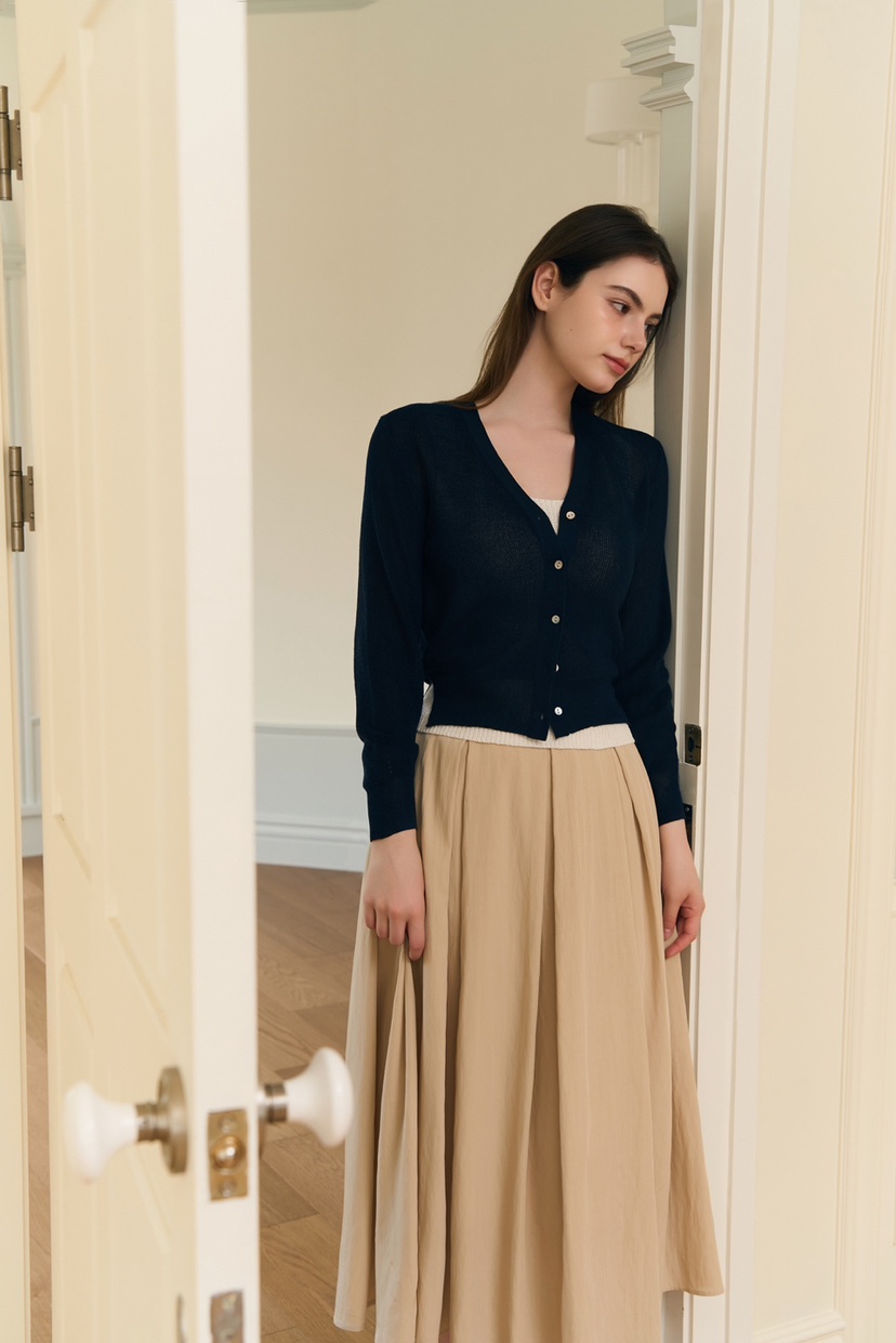 MAYBE&amp;CO韓國直郵㊣女裝新品人氣休閑25春夏時尚針織衫MAYBE&amp;CO針織衫圖色1