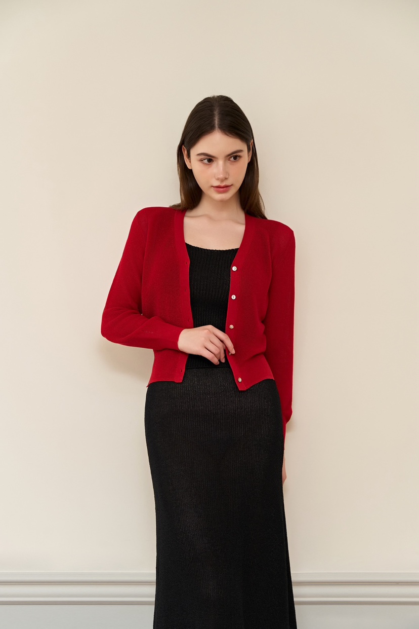 MAYBE&amp;CO韓國直郵㊣女裝新品人氣休閑25春夏時尚針織衫MAYBE&amp;CO針織衫圖色2