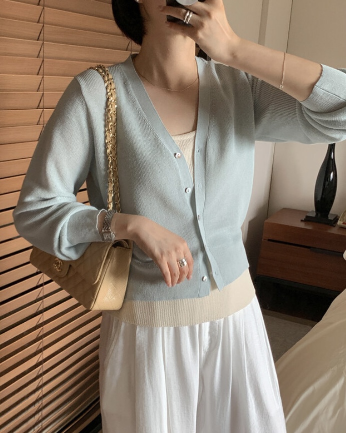 MAYBE&amp;CO韓國直郵㊣女裝新品人氣休閑25春夏時尚針織衫MAYBE&amp;CO針織衫圖色3