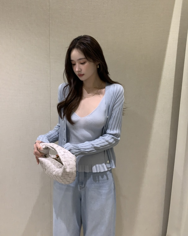 MAYBE&CO韓國直郵㊣東大門實拍女裝新品人氣熱賣套裝套裝MAYBE&CO套裝