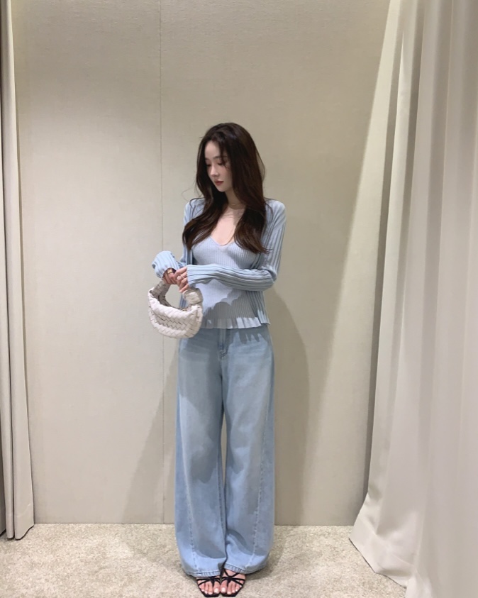 MAYBE&CO韓國直郵㊣東大門實拍女裝新品人氣熱賣套裝套裝MAYBE&CO套裝
