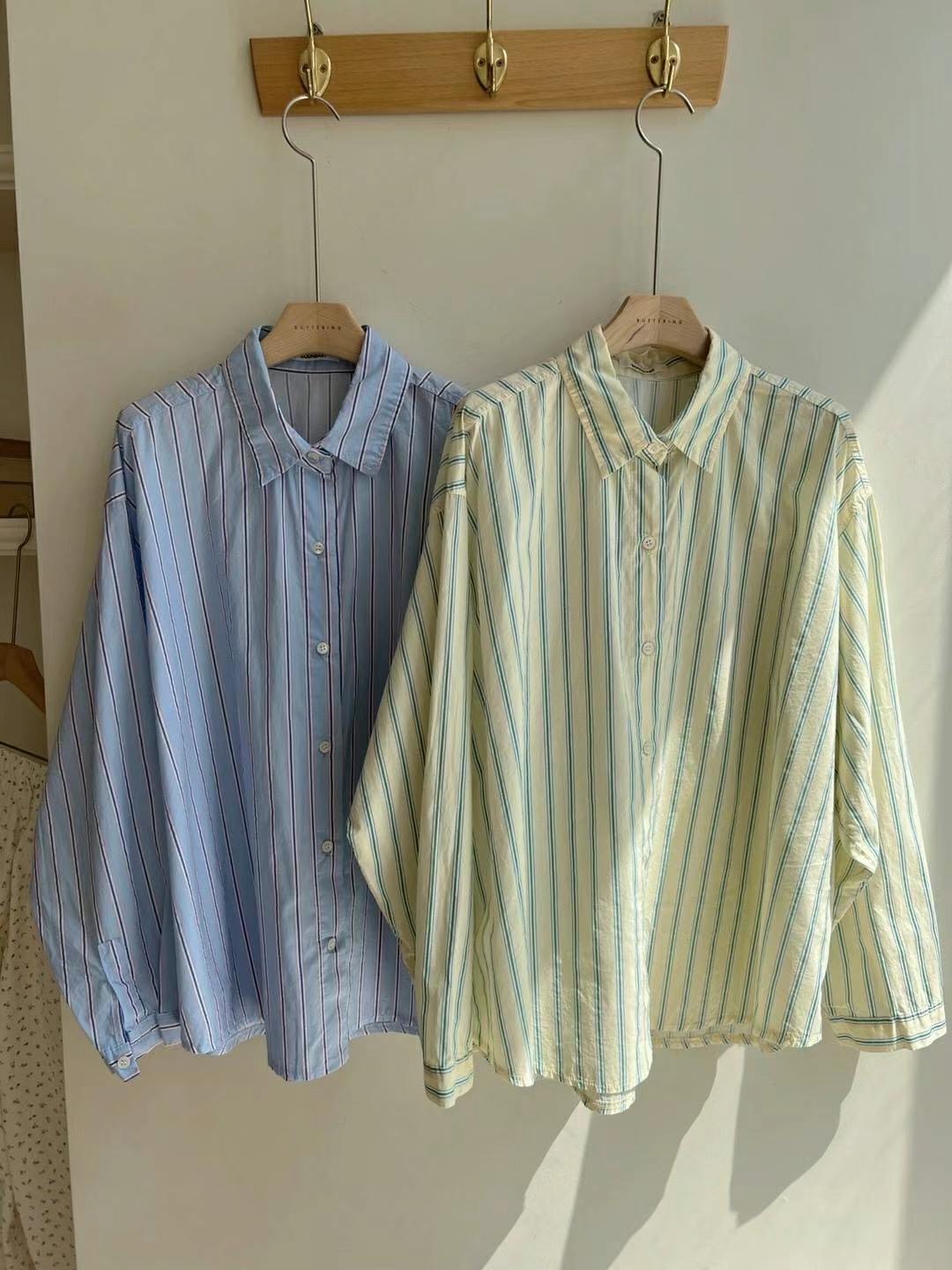 BOUNDARY直郵韓國代購㊣女裝新品人氣休閑熱賣25春夏襯衫蕾絲衫BOUNDARY襯衫/蕾絲衫