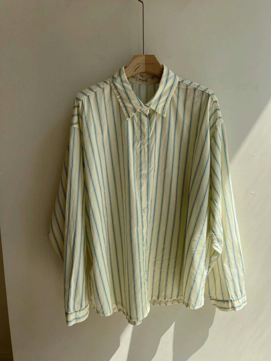 BOUNDARY直郵韓國代購㊣女裝新品人氣休閑熱賣25春夏襯衫蕾絲衫BOUNDARY襯衫/蕾絲衫圖色2