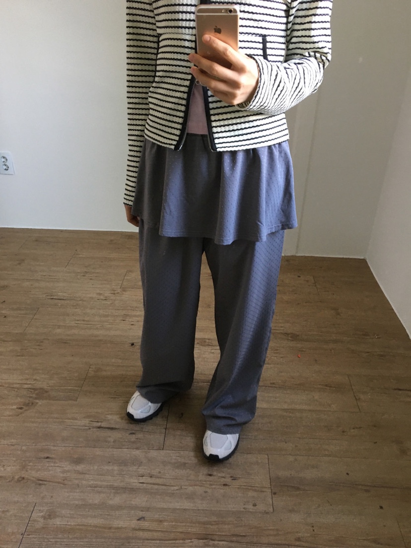 I I韓國直郵㊣女裝新品推薦25春夏休閑熱賣時尚裙褲圓點裙ITSSONG裙褲