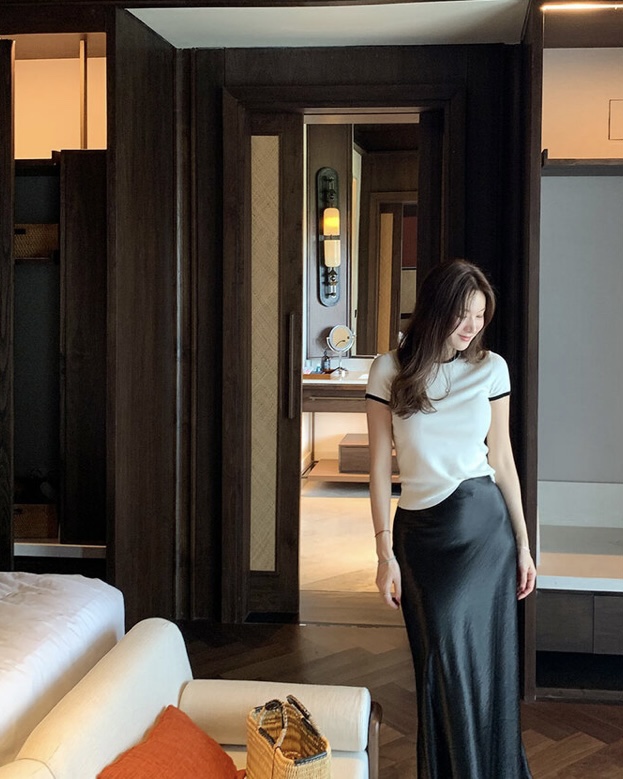 MAYBE&CO韓國㊣直郵東大門代購女裝新款時尚25春夏T恤MAYBE&COT恤