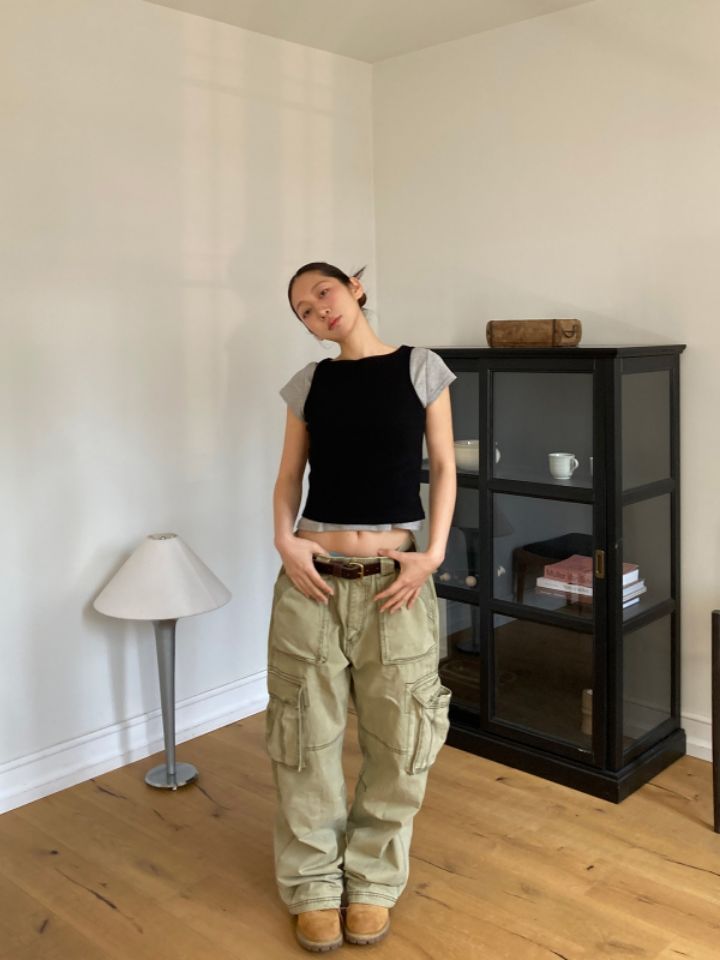 LIVE FOREVER韓國直郵㊣女裝新款休閑熱賣人氣25春夏吊帶背心LIVE FOR_EVER吊帶/背心圖色3