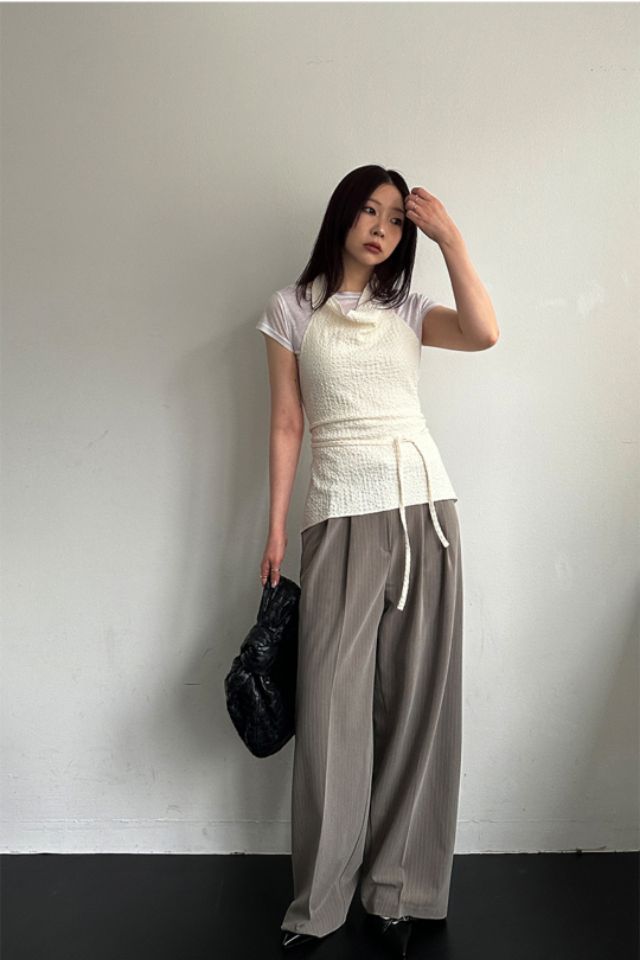 LIVE FOREVER韓國直郵㊣東大門實拍女裝新品熱賣時尚吊帶背心LIVE FOR_EVER吊帶/背心
