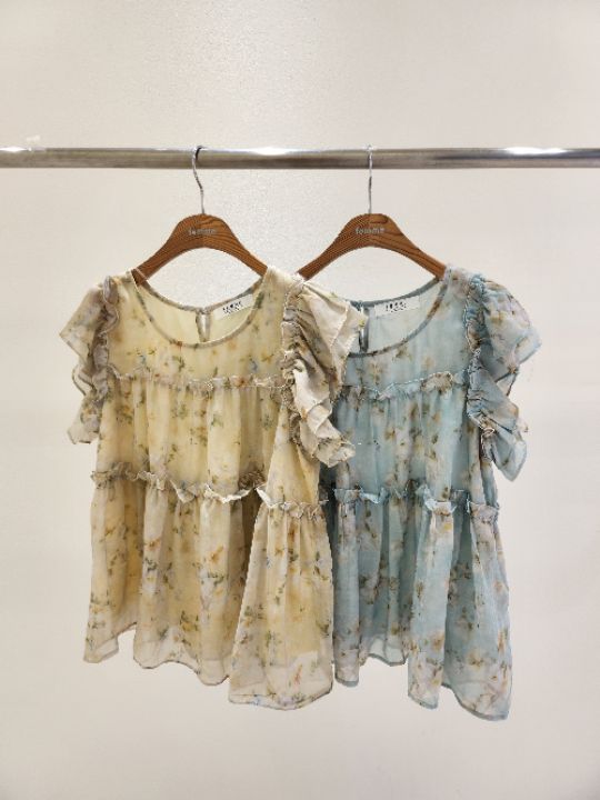 FEMME韓國直郵㊣女裝新品時尚人氣熱賣休閑25春夏吊帶背心荷葉邊FEMME吊帶/背心