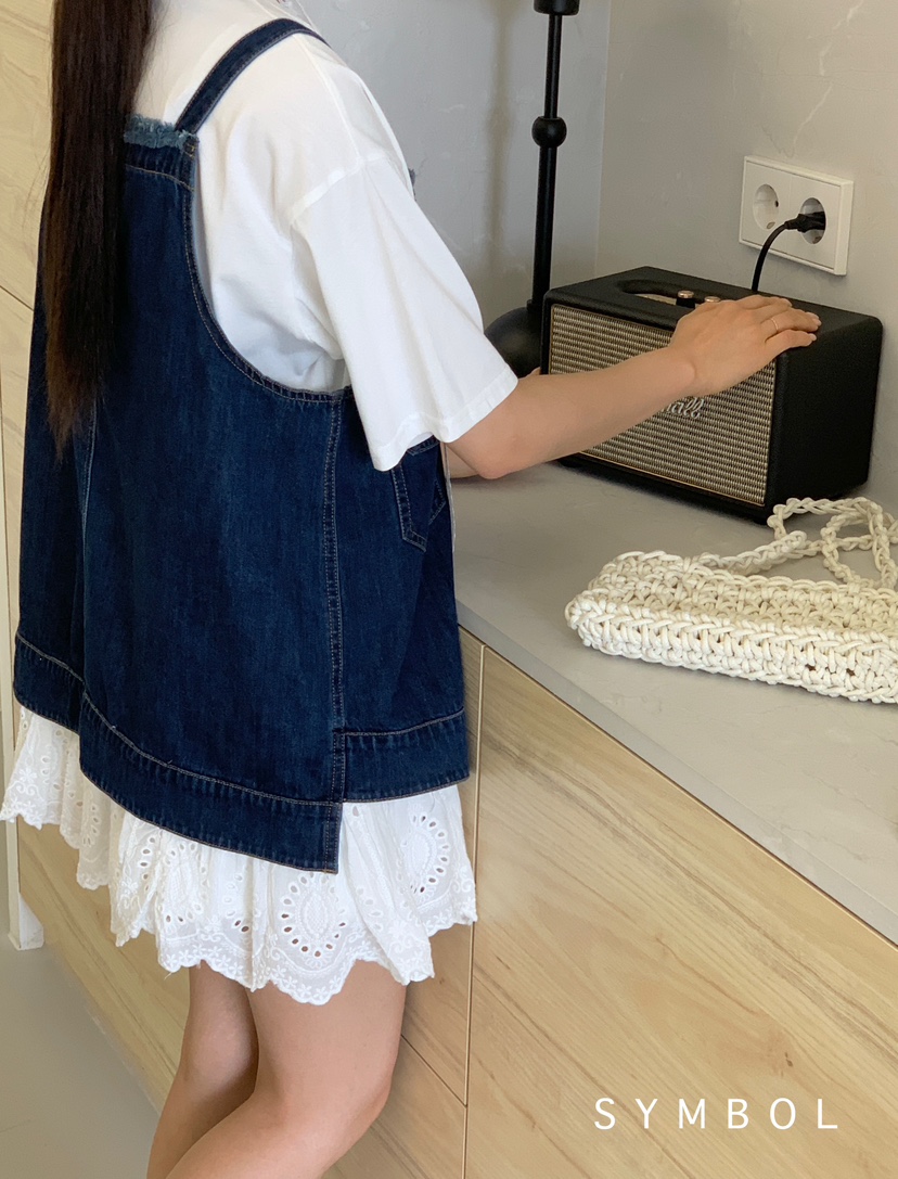 SYMBOL韓國直郵㊣女裝新品熱賣時尚25春夏人氣馬甲不含內搭SYMBOL馬甲