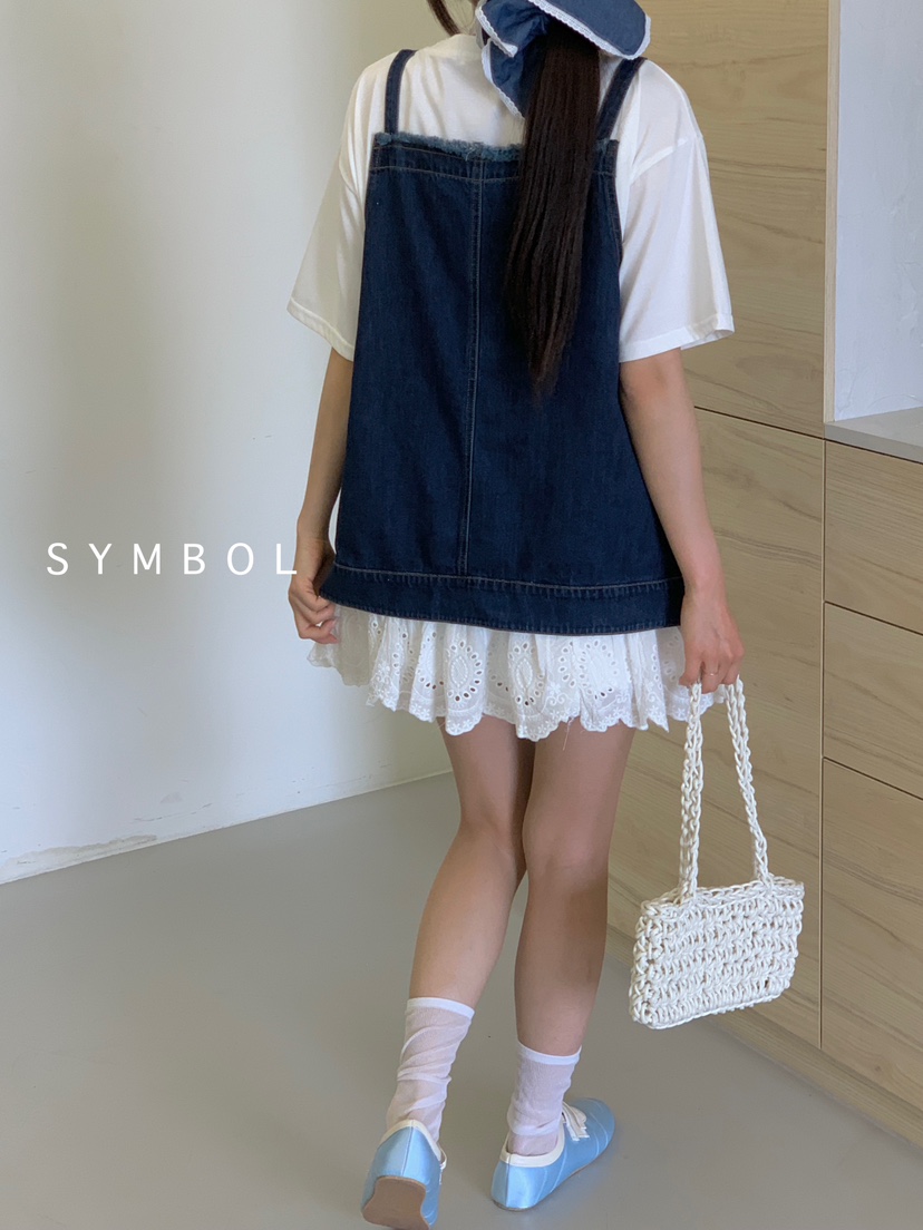SYMBOL韓國直郵㊣女裝新品熱賣時尚25春夏人氣馬甲不含內搭SYMBOL馬甲