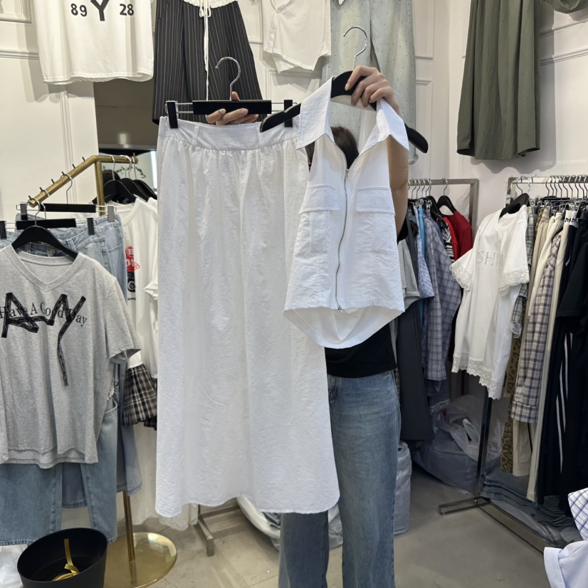 APPLE TOMATO韓國直郵㊣東大門實拍女裝新品25春夏套裝兩件套套裝APPLE TOMATO套裝
