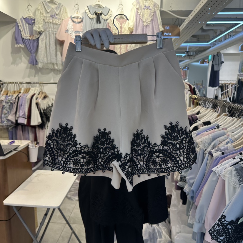 PAPA韓國直郵㊣東大門實拍女裝新品熱賣時尚25春夏休閑短褲PAPA短褲