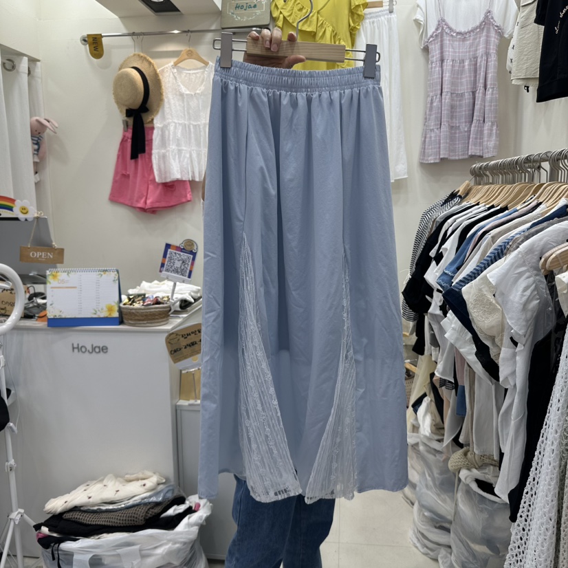 HOJAE韓國㊣直郵東大門代購女裝新品25春夏休閑人氣熱賣長裙MID-LEVEL JUMP長裙圖色3