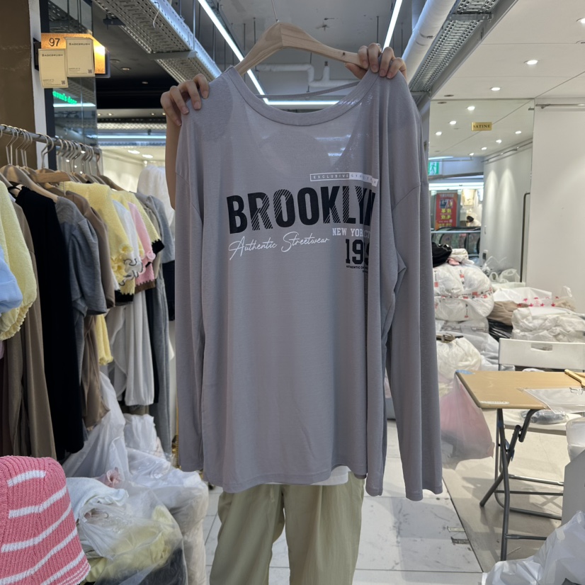 SAGE BRUSH韓國直郵㊣女裝新品25春夏人氣時尚熱賣長袖T恤SAGE BRUSH長袖T恤圖色2