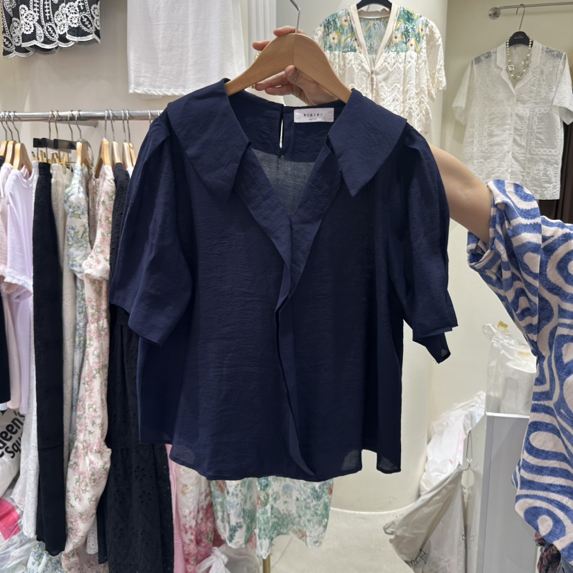 BIKINI直郵韓國代購㊣女裝新品休閑時尚25春夏熱賣襯衫蕾絲衫BIKINI襯衫/蕾絲衫圖色3