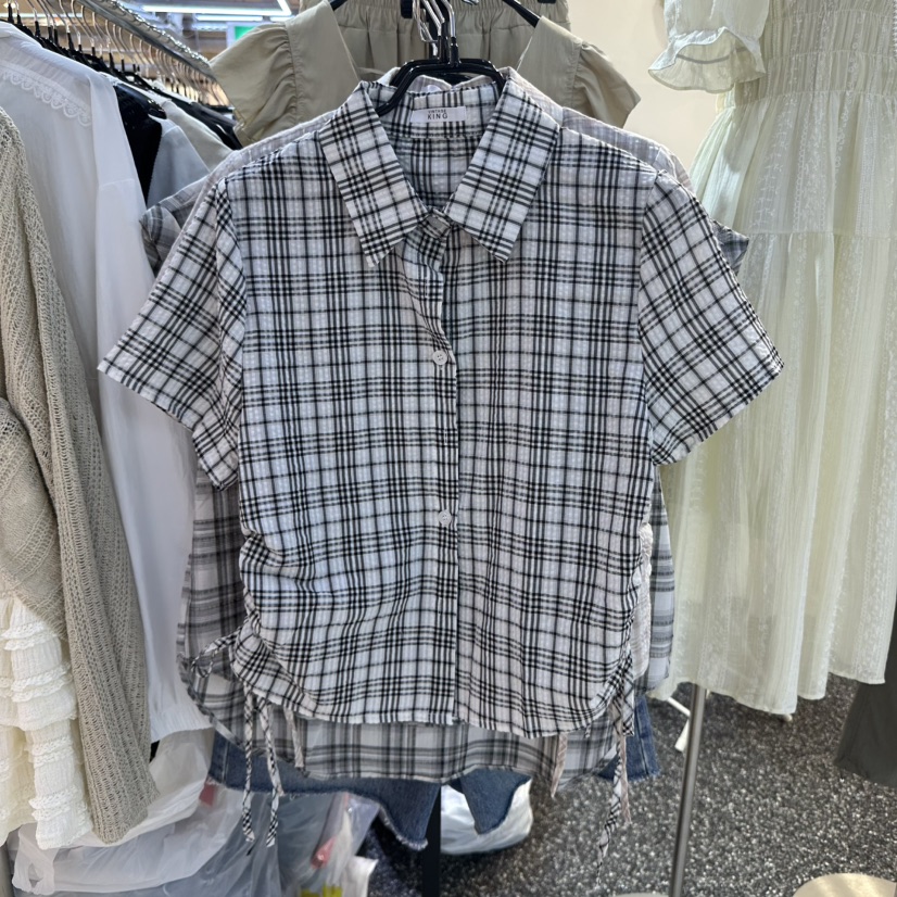 BELOVED韓國直郵㊣女裝新品休閑推薦25春夏時尚人氣襯衫蕾絲衫BELOVED襯衫/蕾絲衫圖色2