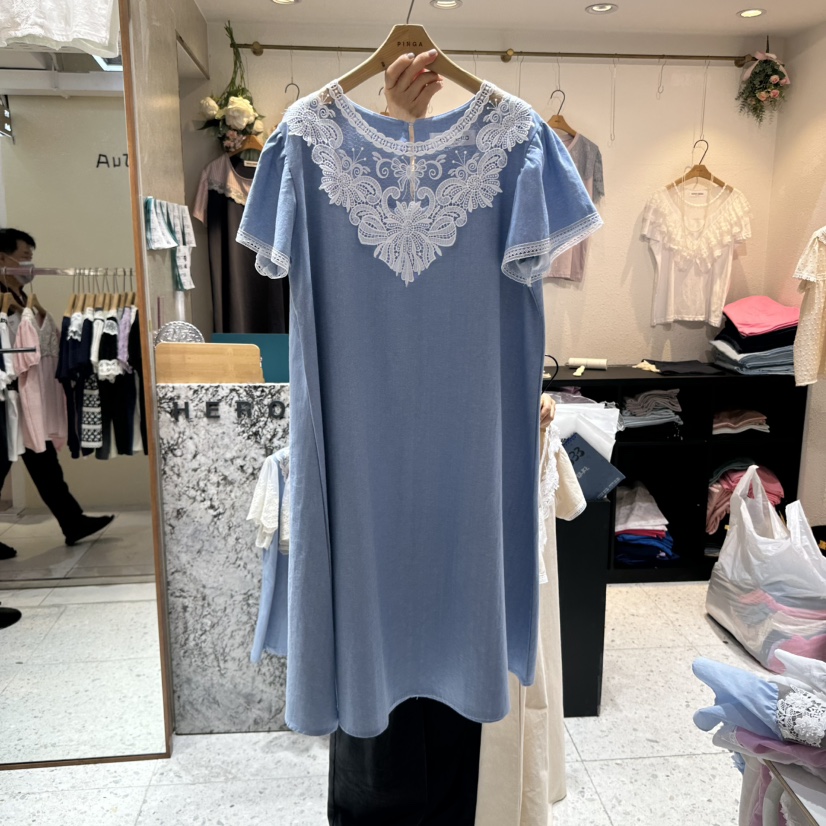HERO韓國直郵㊣東大門實拍女裝新品25春夏休閑人氣熱賣連衣裙HERO連衣裙圖色2