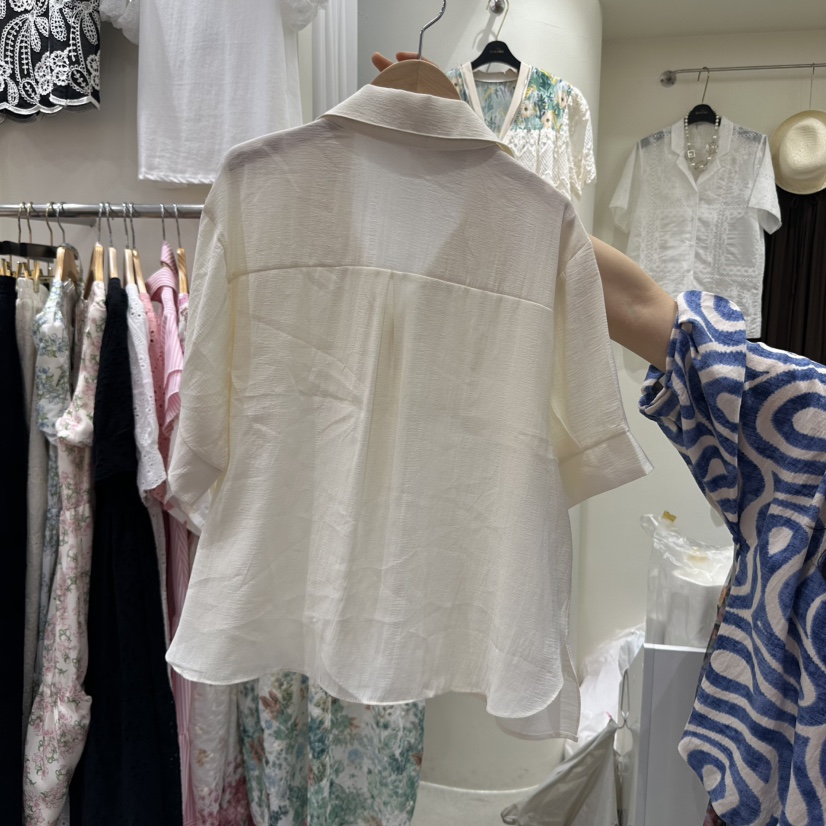 BIKINI韓國㊣直郵東大門代購女裝新品推薦時尚休閑襯衫蕾絲衫BIKINI襯衫/蕾絲衫