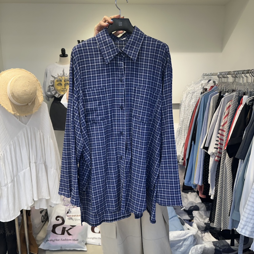 MORAN韓國直郵㊣東大門實拍女裝新品人氣25春夏時尚襯衫蕾絲衫MORAN/MOSCO襯衫/蕾絲衫圖色2