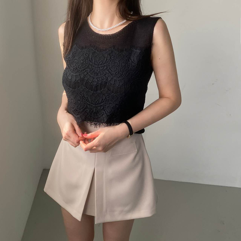BLUE RIBBON直郵韓國代購㊣女裝新款人氣25春夏時尚吊帶背心BLUE RIBBON吊帶/背心