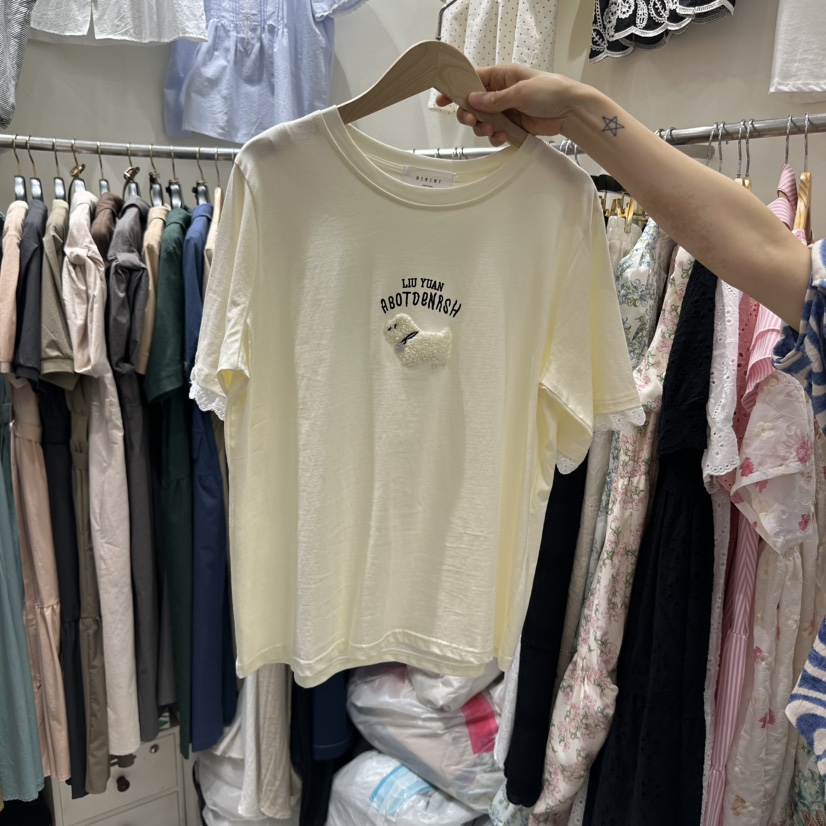 BIKINI韓國直郵㊣女裝新品推薦25春夏時尚休閑熱賣人氣T恤BIKINIT恤圖色2
