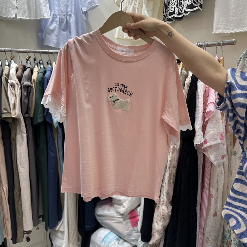 BIKINI韓國直郵㊣女裝新品推薦25春夏時尚休閑熱賣人氣T恤BIKINIT恤圖色3