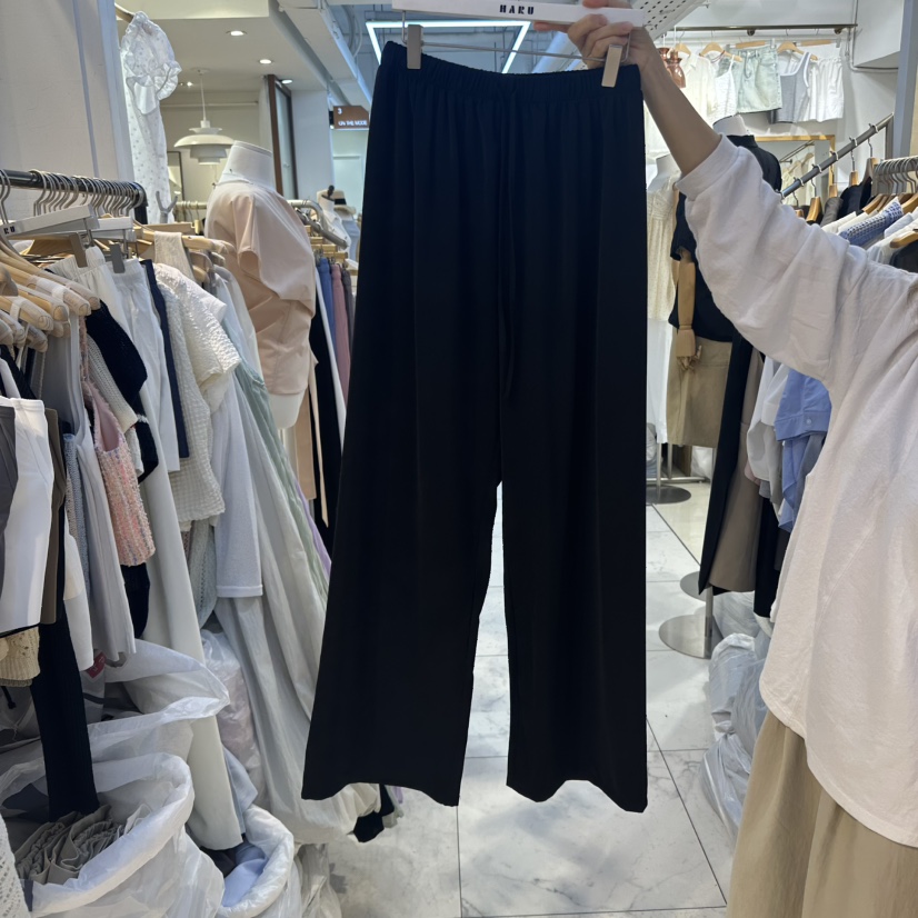 HARU韓國㊣直郵東大門代購女裝新品時尚推薦人氣休閑褲綁帶HARU休閑褲圖色3