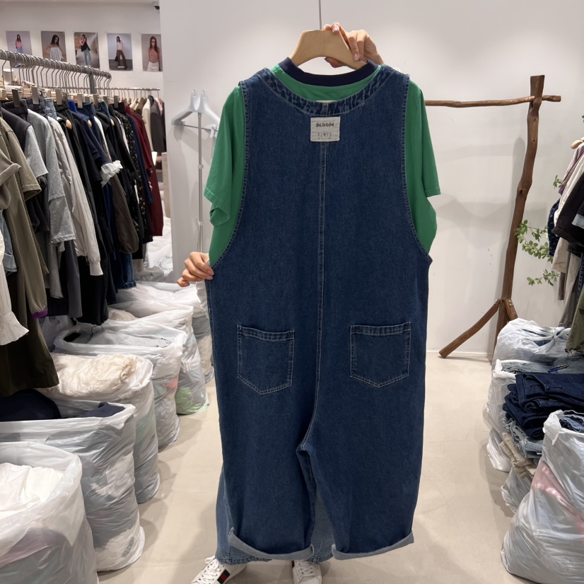 BLOOM韓國直郵㊣東大門實拍女裝新品熱賣休閑背帶褲不含內搭BLOOM-S背帶褲