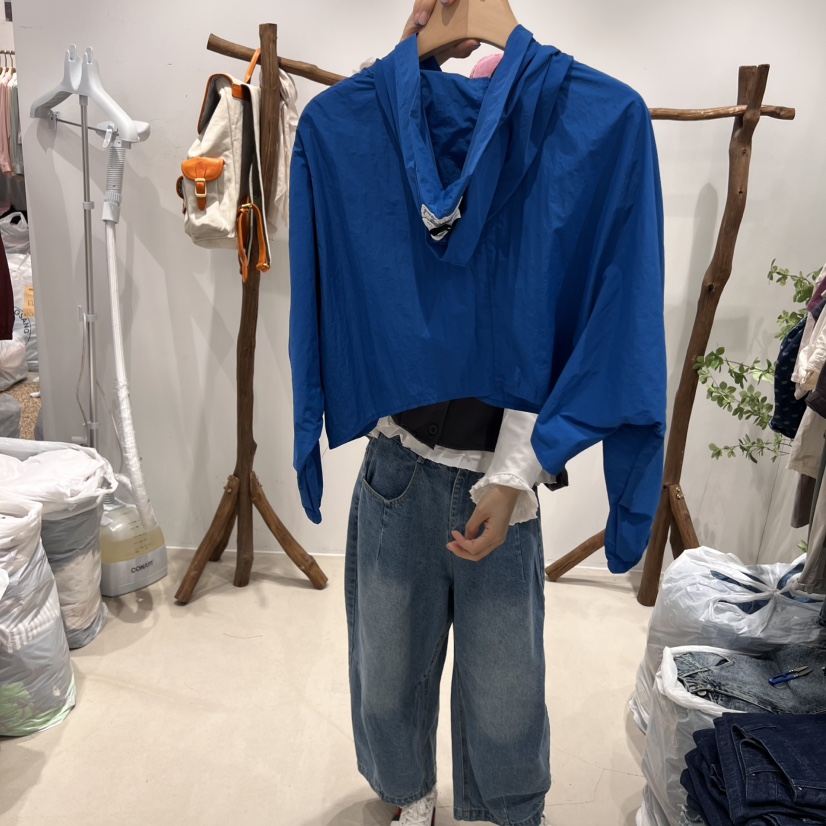 BLOOM韓國㊣直郵東大門代購女裝新品熱賣休閑人氣時尚上衣兜帽BLOOM上衣