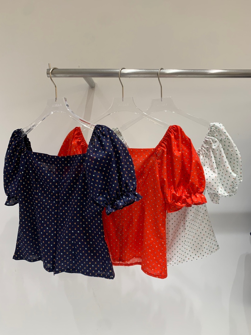 FABRIC直郵韓國代購㊣女裝新款25春夏時尚休閑推薦襯衫蕾絲衫FABRIC襯衫/蕾絲衫