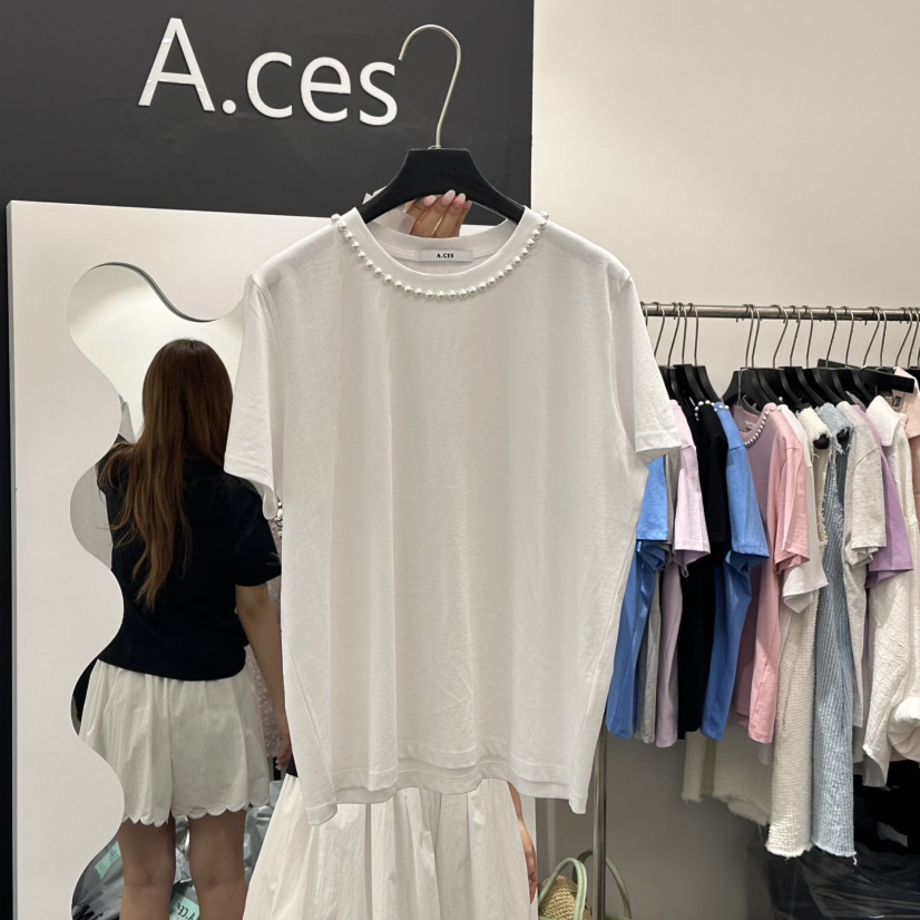A.CES韓國㊣直郵東大門代購女裝新品人氣25春夏時尚推薦T恤A.CEST恤圖色4