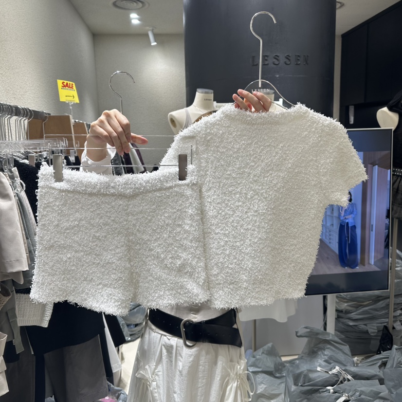 LESSEN直郵韓國代購㊣女裝新品25春夏時尚推薦休閑套裝兩件套LESSEN套裝