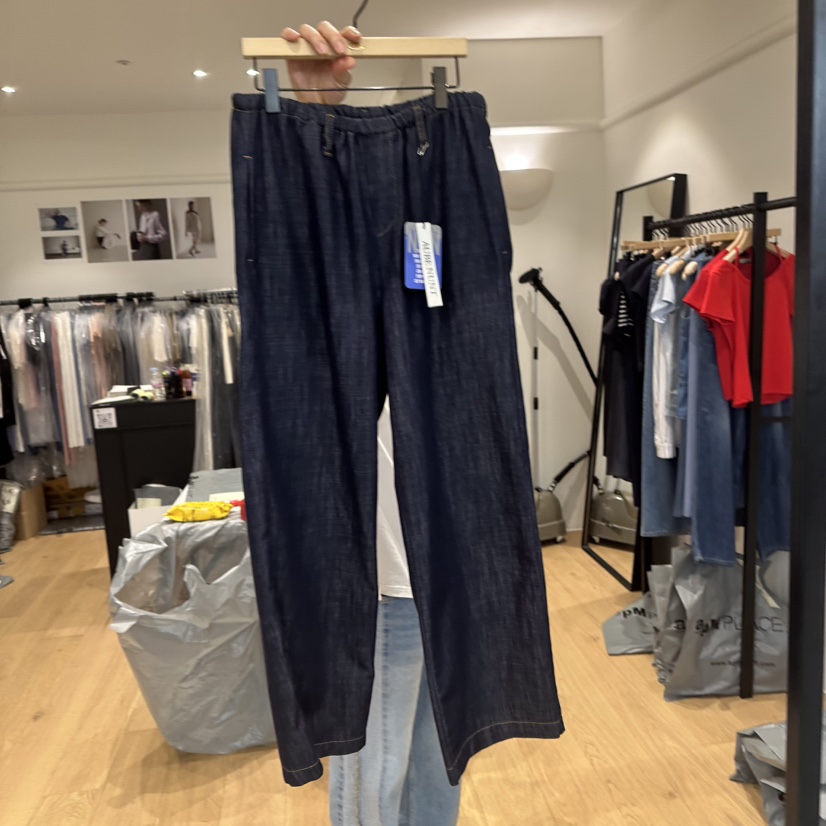 aube nunt直郵韓國代購㊣女裝新款熱賣25春夏推薦休閑牛仔褲aube nunt牛仔褲圖色2