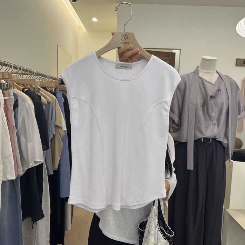 LOGON韓國直郵㊣東大門實拍女裝新品時尚熱賣休閑人氣吊帶背心LOGON吊帶/背心圖色4
