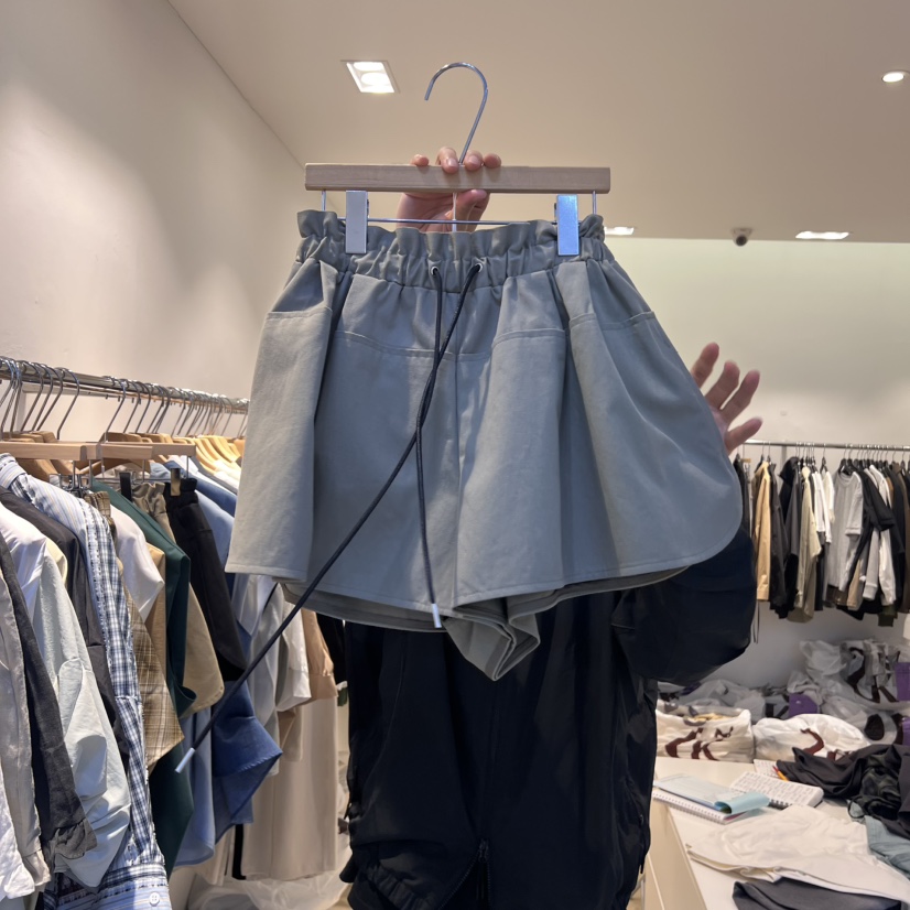 EYEFUL-Q韓國㊣直郵東大門代購女裝新款25春夏休閑短褲綁帶eyeful短褲圖色2