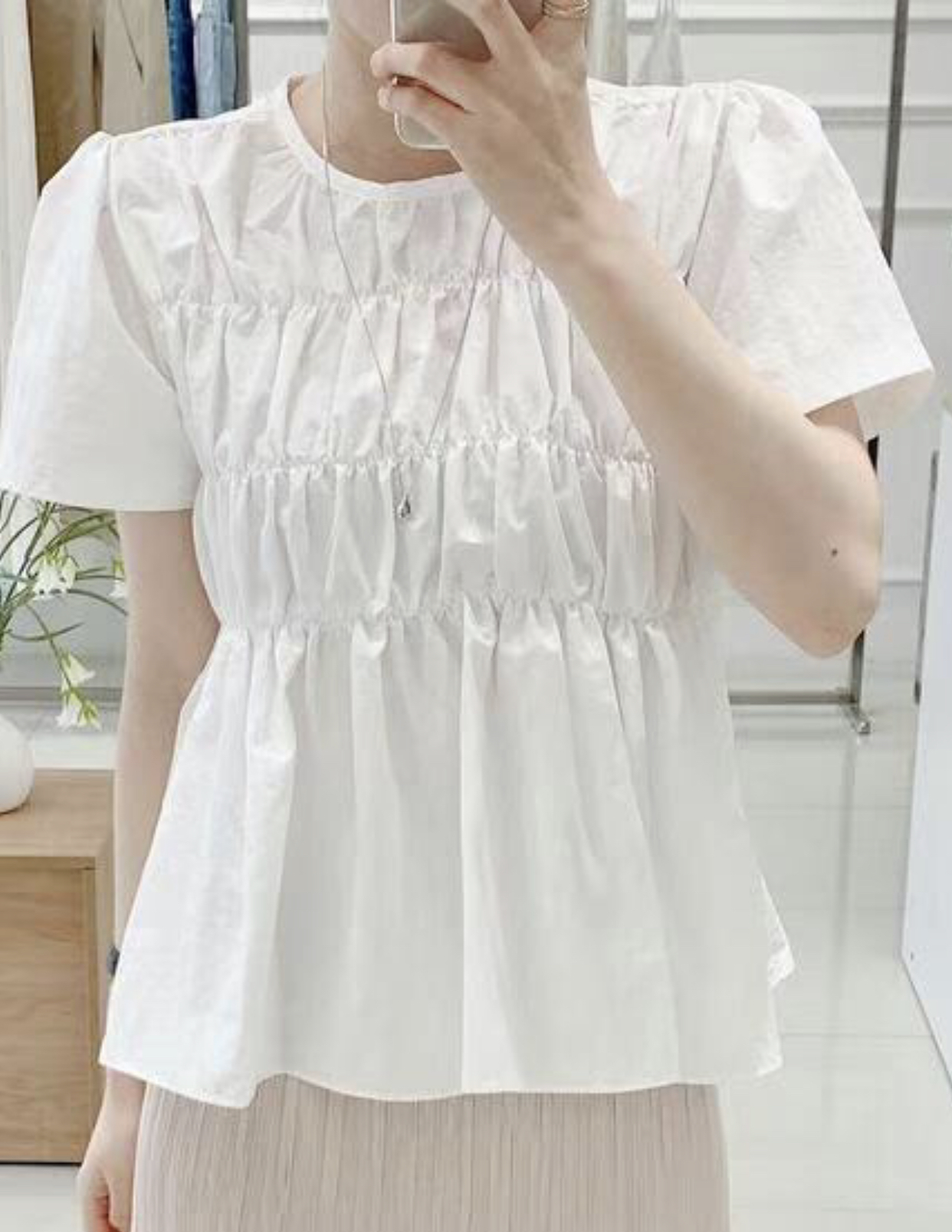 OBLANC韓國直郵㊣東大門實拍女裝新品推薦時尚人氣襯衫蕾絲衫OBLANC襯衫/蕾絲衫圖色2