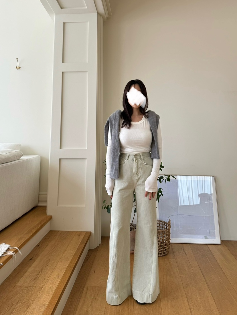 RIAH韓國直郵㊣女裝新款時尚25春夏休閑熱賣推薦牛仔褲打折RIAH牛仔褲