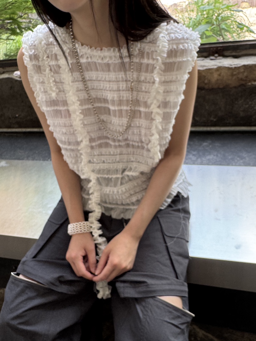FRANC—L韓國直郵㊣東大門實拍女裝新款時尚休閑推薦吊帶背心FRANC吊帶/背心