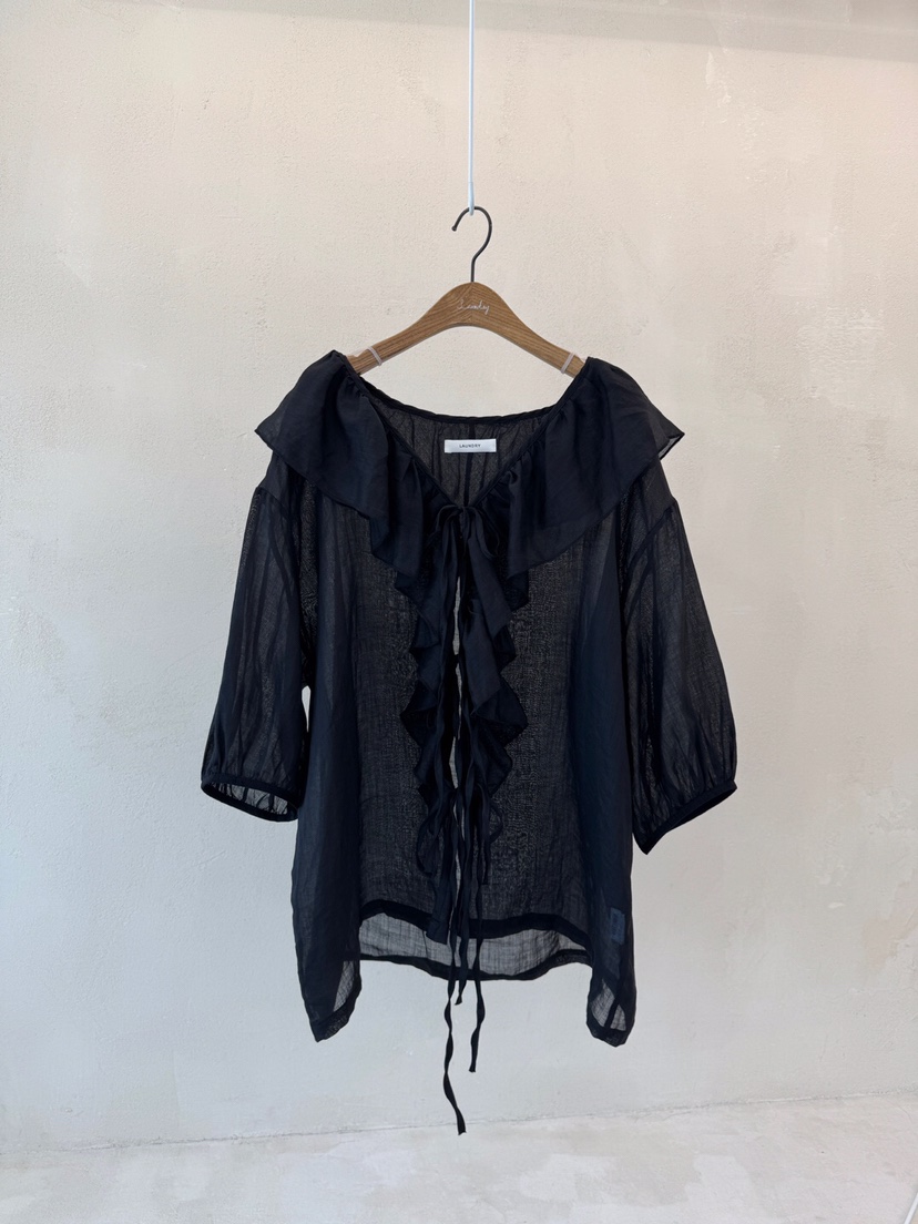 LAUNDRY韓國㊣直郵東大門代購女裝新品人氣25春夏襯衫蕾絲衫LAUNDRY襯衫/蕾絲衫