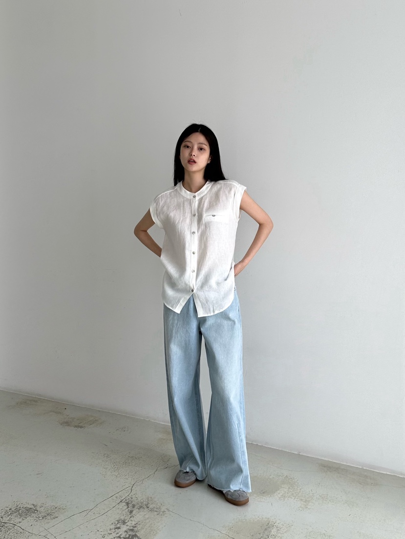 HEIZE直郵韓國代購㊣女裝新品人氣時尚25春夏推薦襯衫蕾絲衫HEIZE襯衫/蕾絲衫