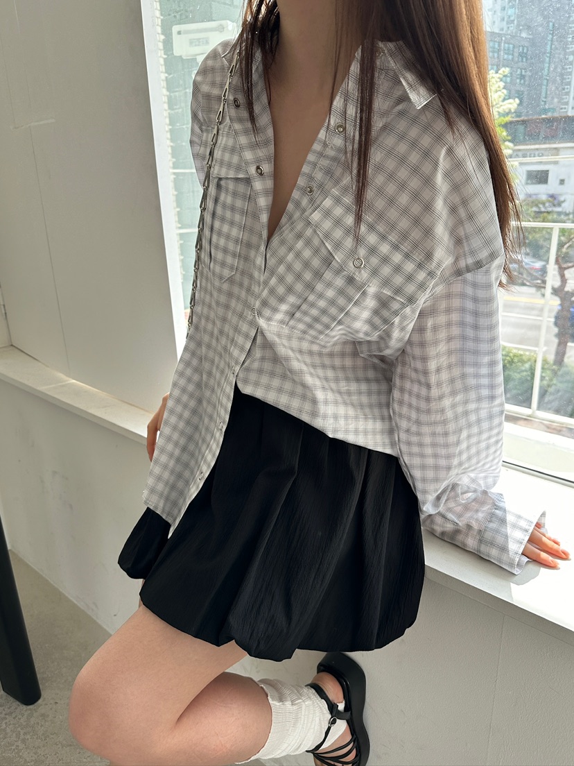 UNBOUND直郵韓國代購㊣女裝新品休閑推薦25春夏熱賣襯衫蕾絲衫UNBOUND襯衫/蕾絲衫