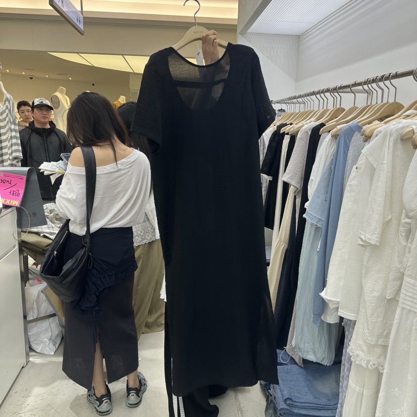 MIXXIN韓國直郵㊣女裝新品25春夏時尚推薦熱賣人氣連衣裙綁帶MIXXIN連衣裙圖色3