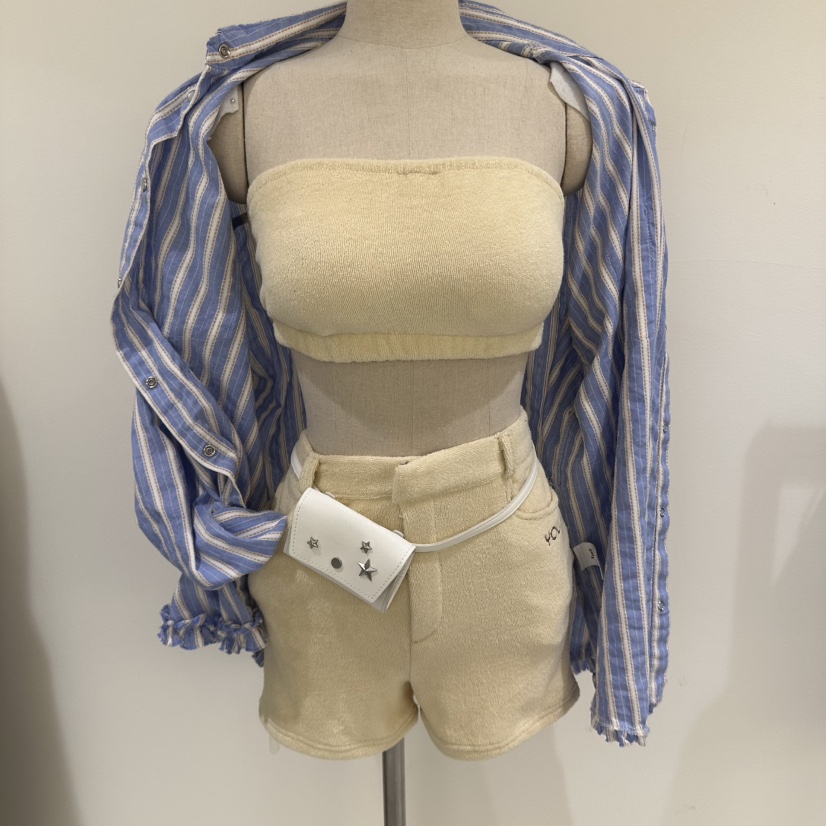 VAULT直郵韓國代購㊣女裝新品推薦休閑熱賣套裝毛圈布兩件套VAULT套裝圖色3