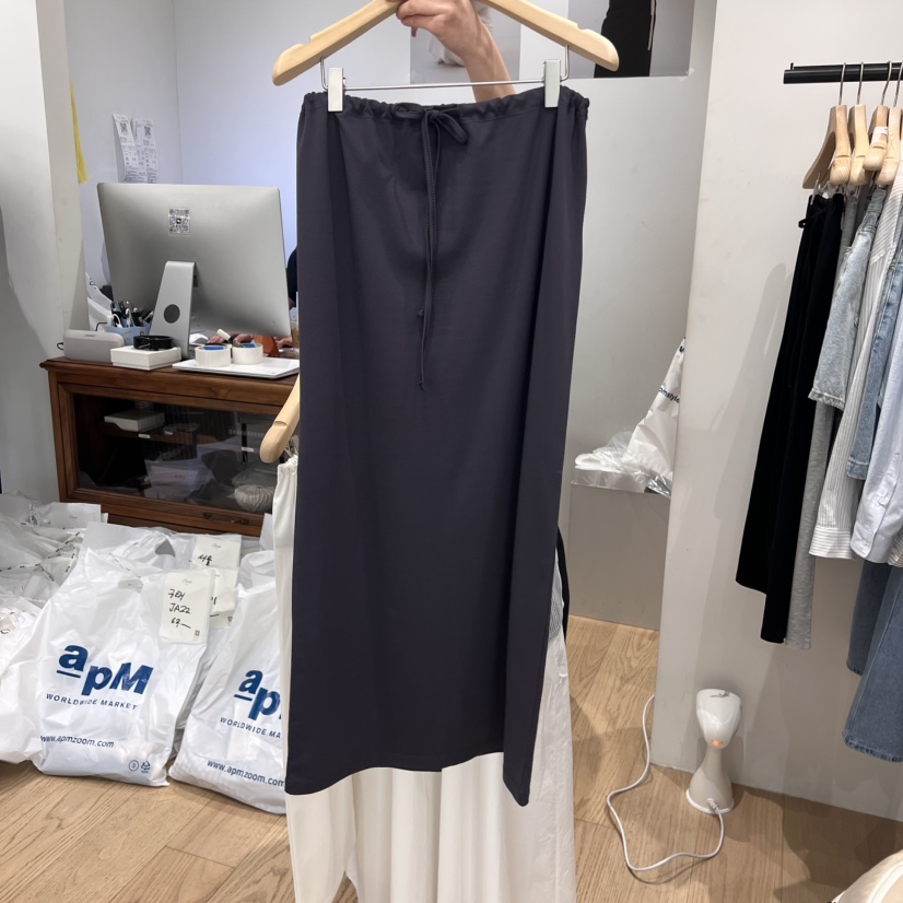 OURIN直郵韓國代購㊣女裝新品熱賣時尚人氣休閑半身裙中短裙OURIN半身裙/中短裙圖色4