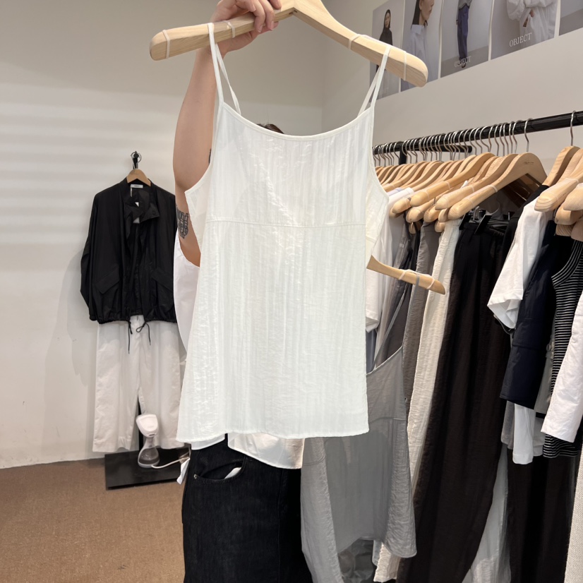 OBJECT韓國直郵㊣女裝新款25春夏人氣時尚熱賣休閑吊帶背心OBJECT吊帶/背心圖色1