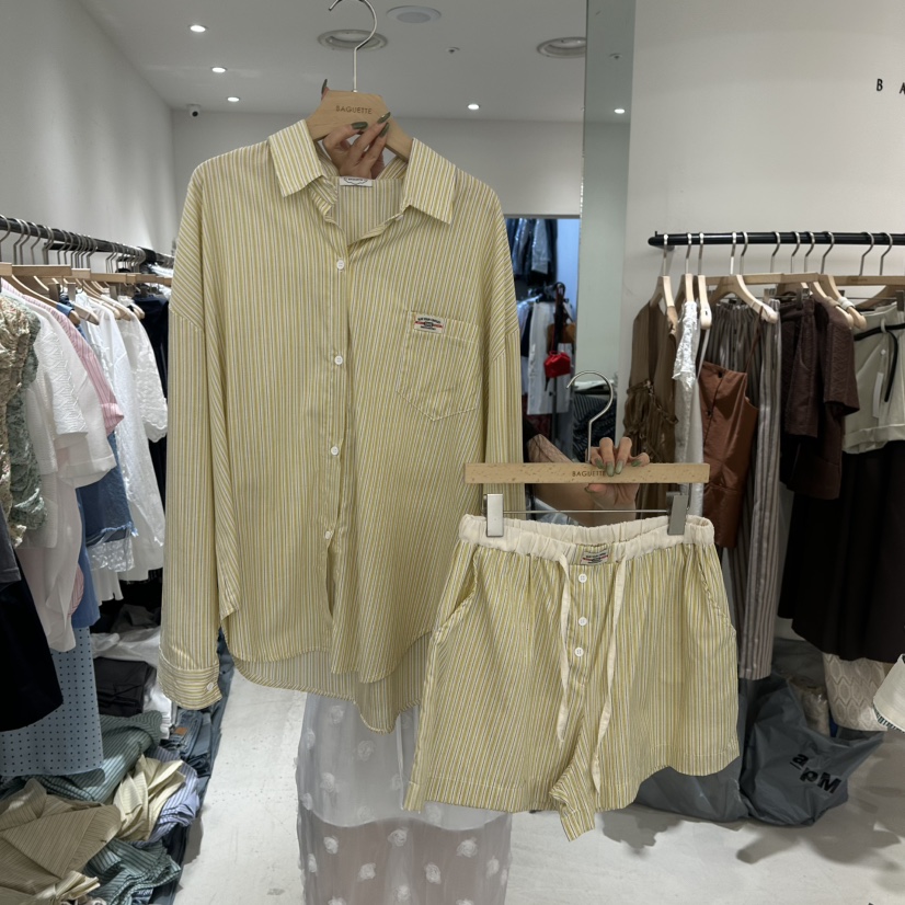 BAGUETTE韓國直郵㊣女裝新品推薦熱賣人氣25春夏套裝兩件套BAGUETTE套裝圖色3