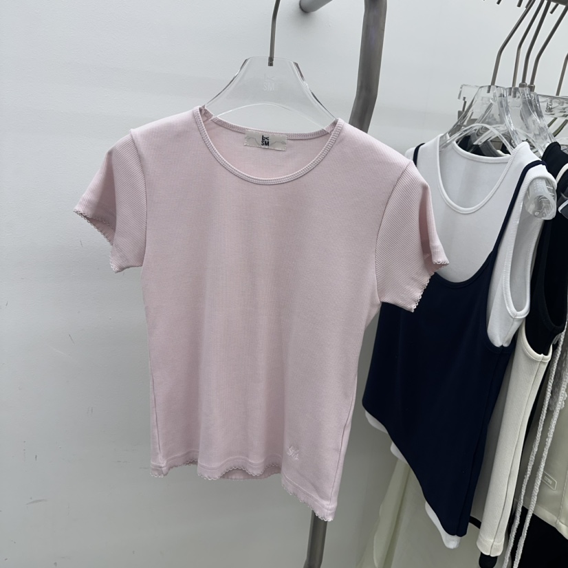 LOVE YOU SO MUCH/MORE THAN YESTERDAY韓國㊣直郵東大門代購女裝新品人氣T恤刺繡LYSM/MORE THAN YESTERDAYT恤圖色2