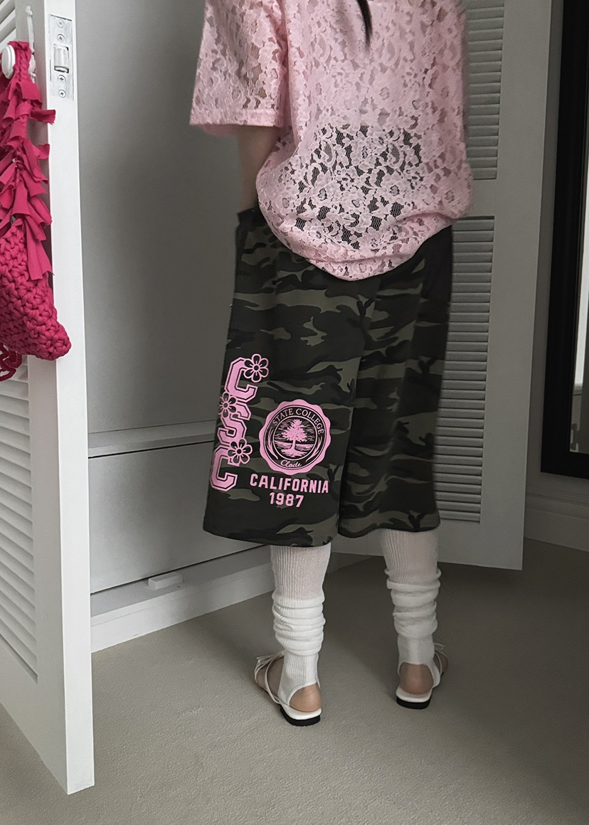 CLODE直郵韓國代購㊣女裝新款25春夏時尚人氣休閑短褲含腰包CLODE短褲