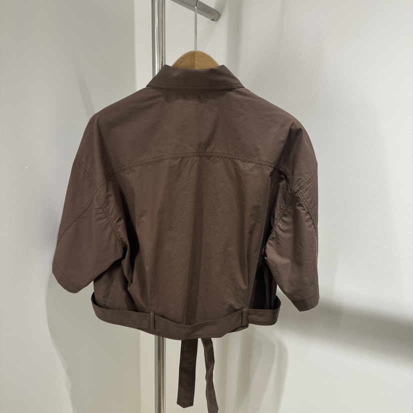 ART IS OVER直郵韓國代購㊣女裝新品25春夏襯衫蕾絲衫含腰帶ART IS OVER襯衫/蕾絲衫